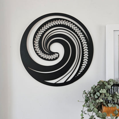 Koru Wall Art Triangular Pattern