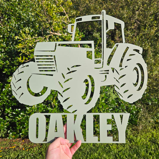 Tractor Name Plaque