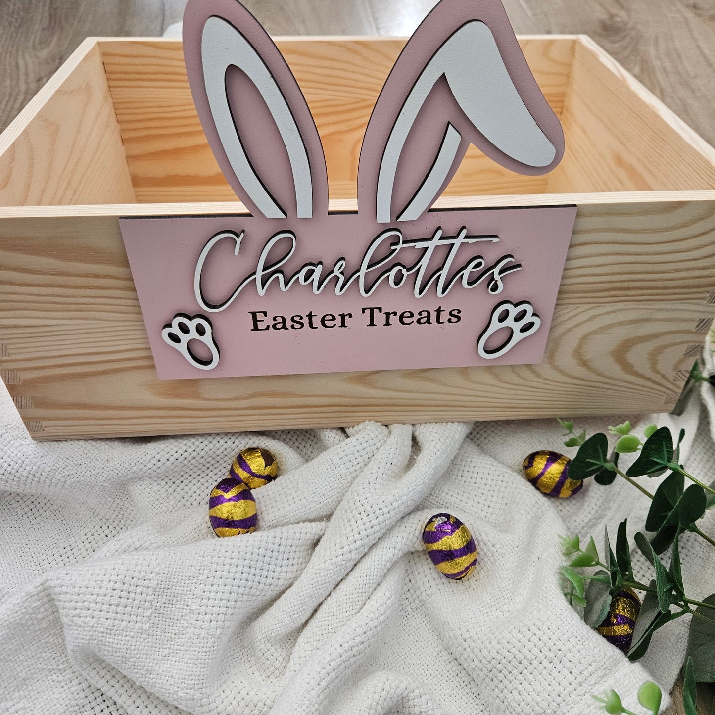 Personalised Bunny Easter Box