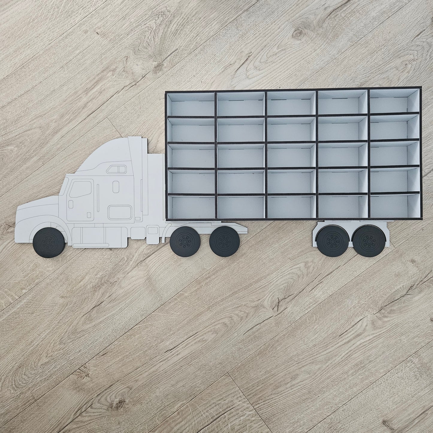 Painted Truck Matchbox Car Storage 25 Cars