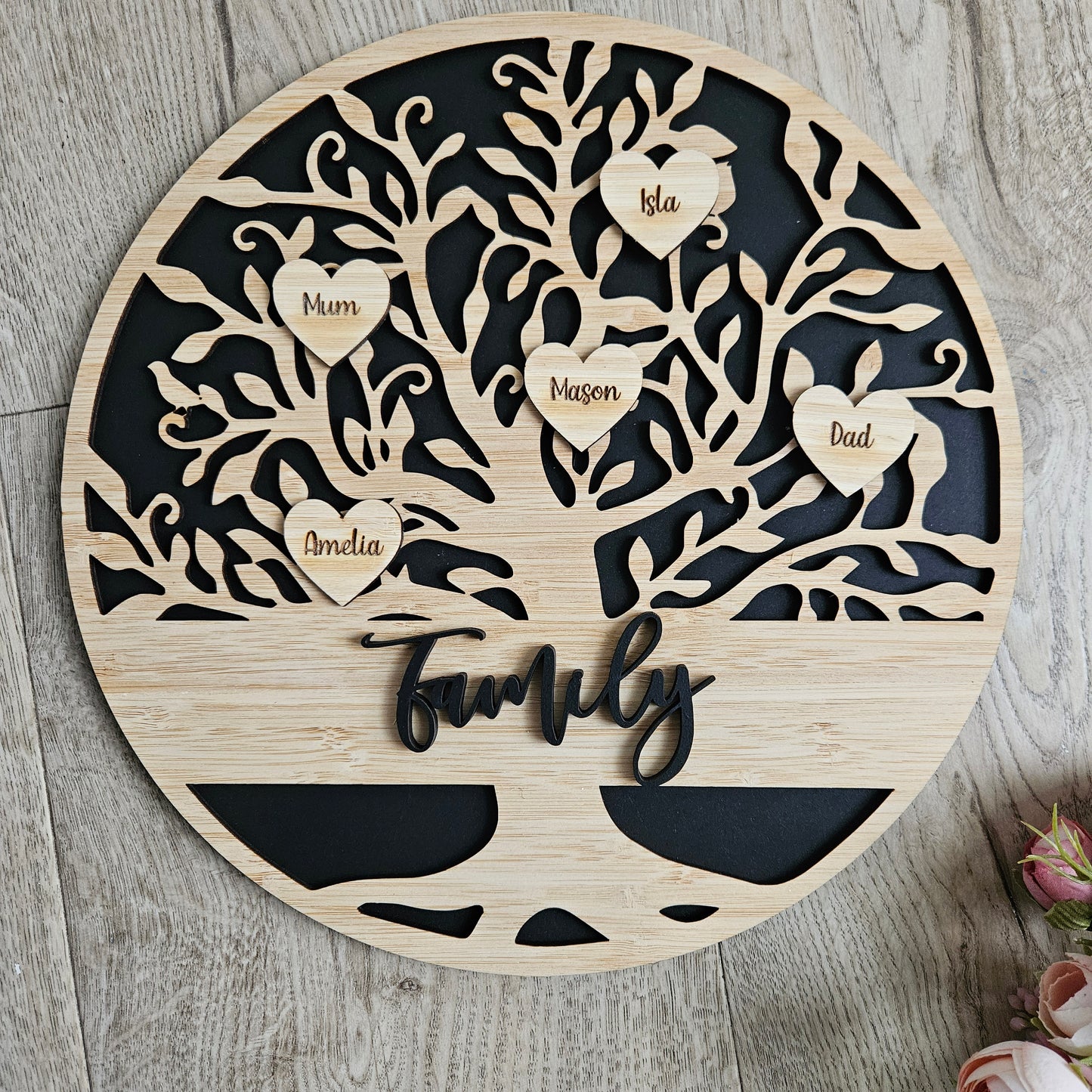 Personalised Family Tree Circle