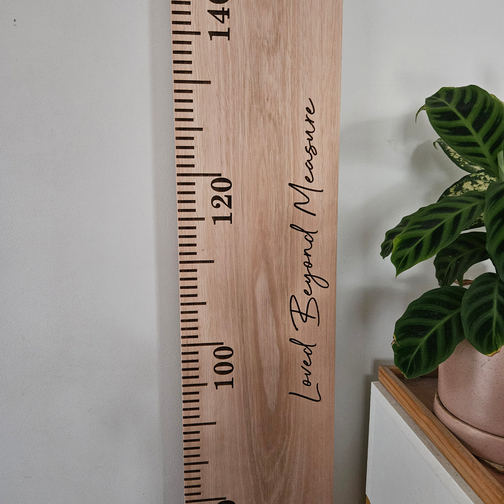 Eucalyptus Wooden Height Chart