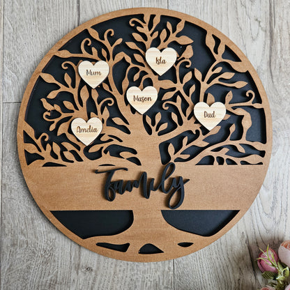 Personalised Family Tree Circle