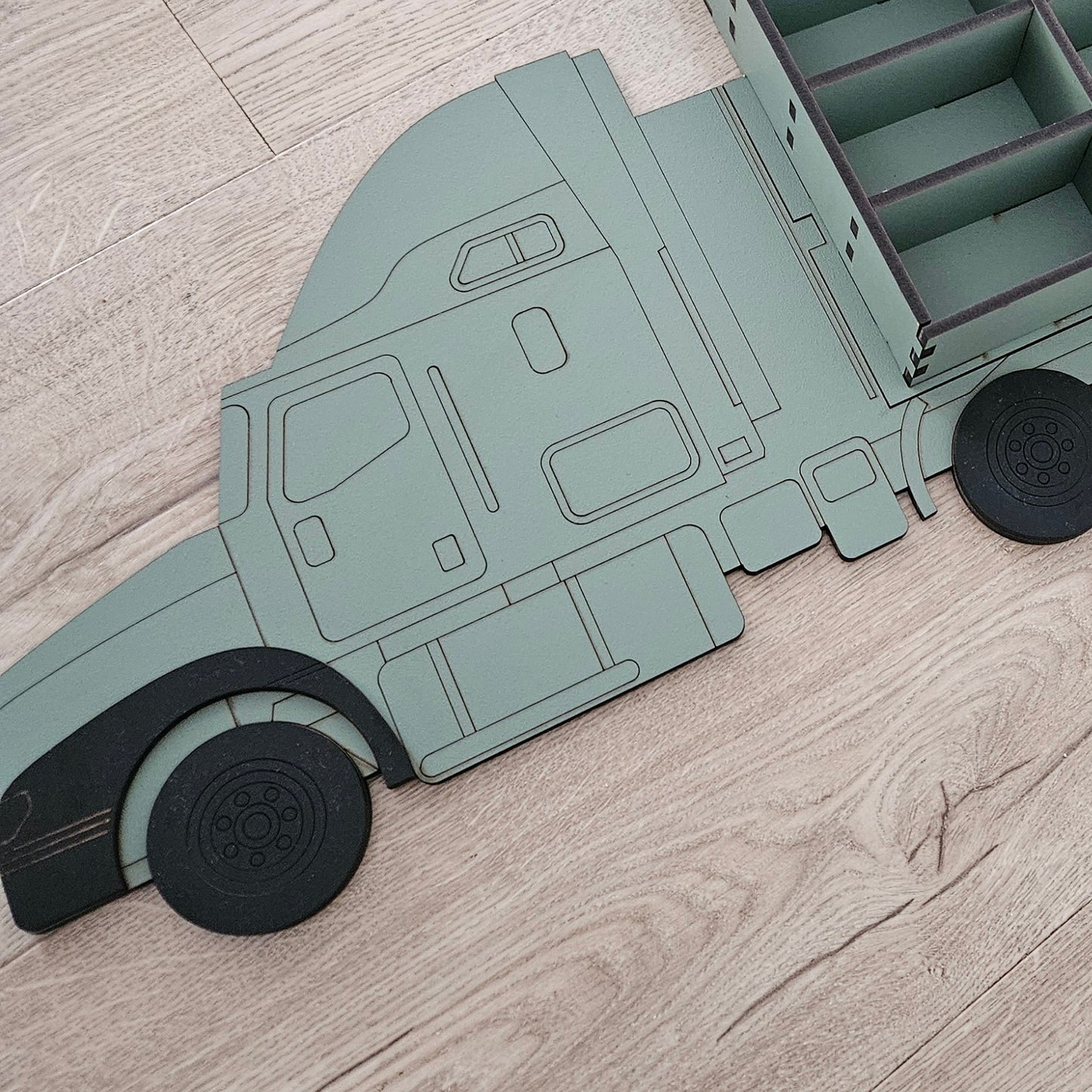 Painted Truck Matchbox Car Storage 25 Cars