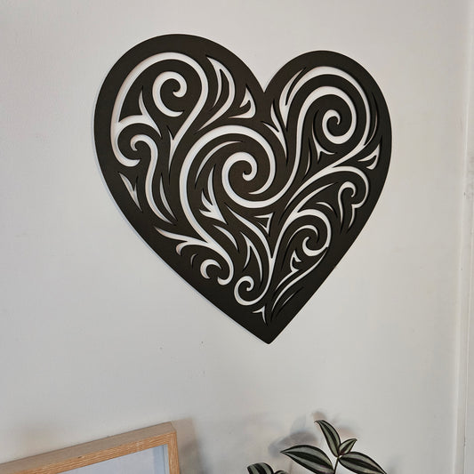 Koru Heart Wall Decor
