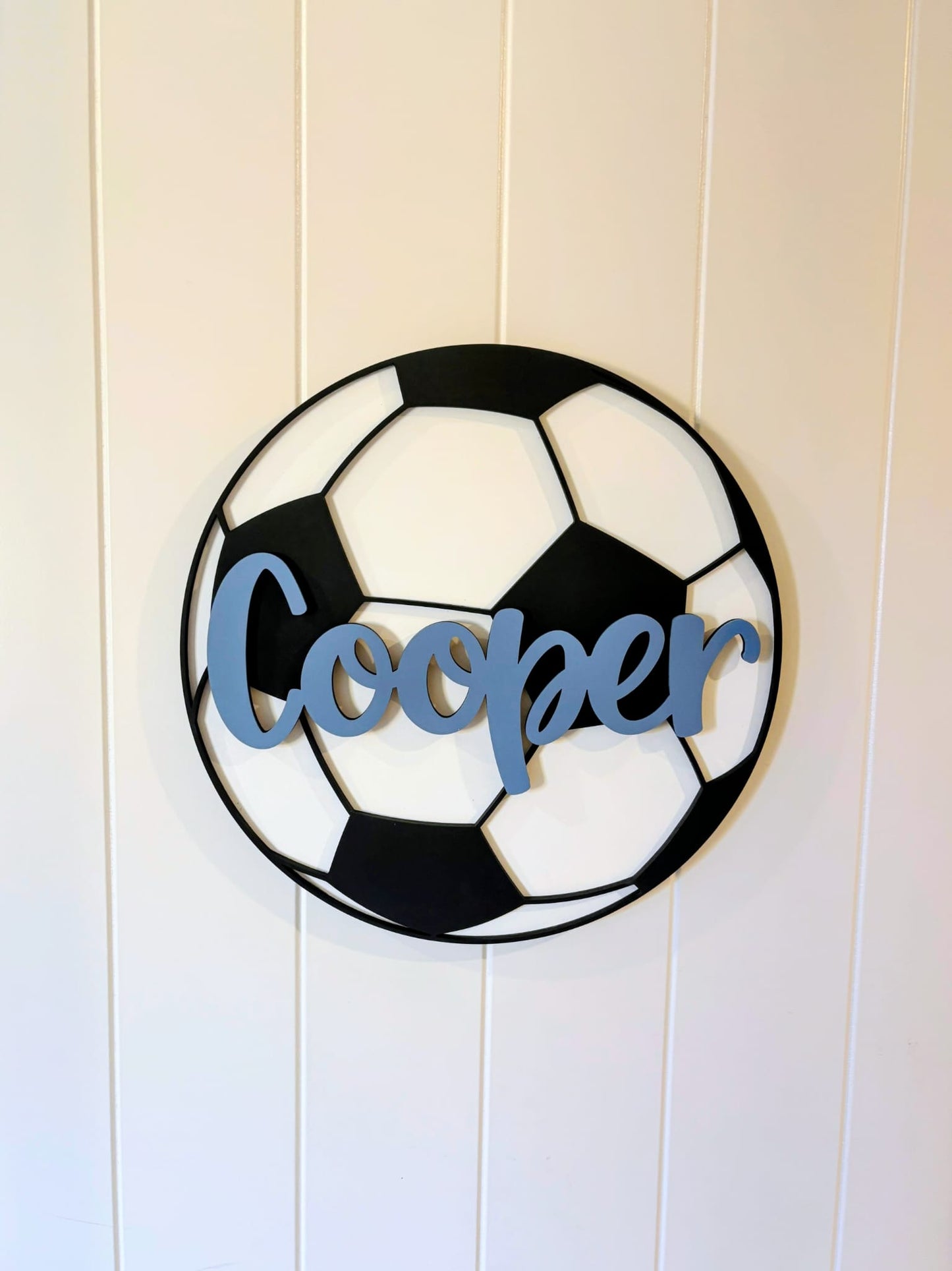 Soccer Ball  Personalised Name Plaque