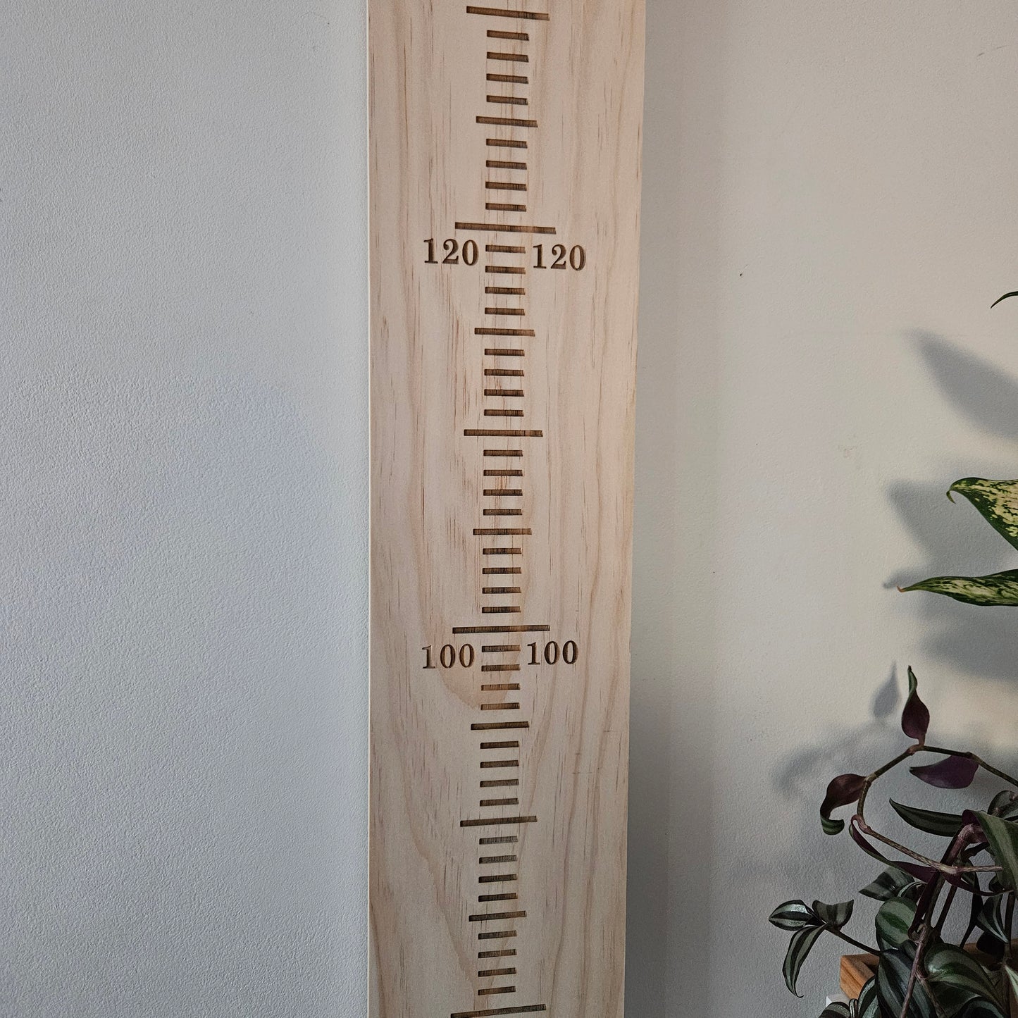 Wooden Height Chart - Centred Markings