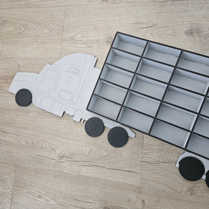 Painted Truck Matchbox Car Storage 25 Cars