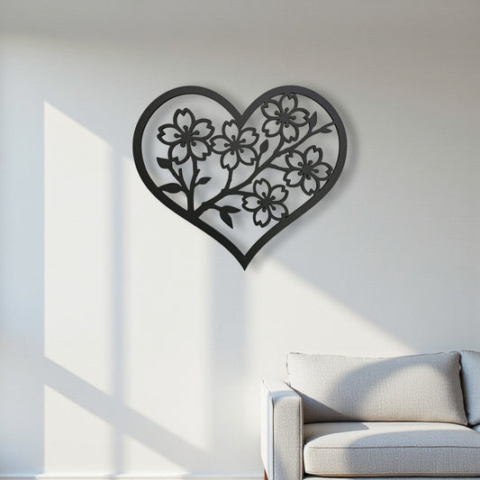 Floral Heart Wall Art