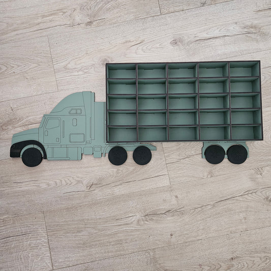 Painted Truck Matchbox Car Storage 25 Cars