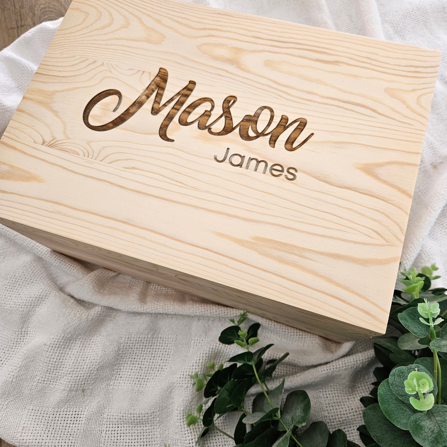 Mason Wooden Keepsake Box (Pre Order)