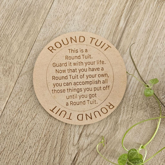 Round Tuit - Letter Tiles