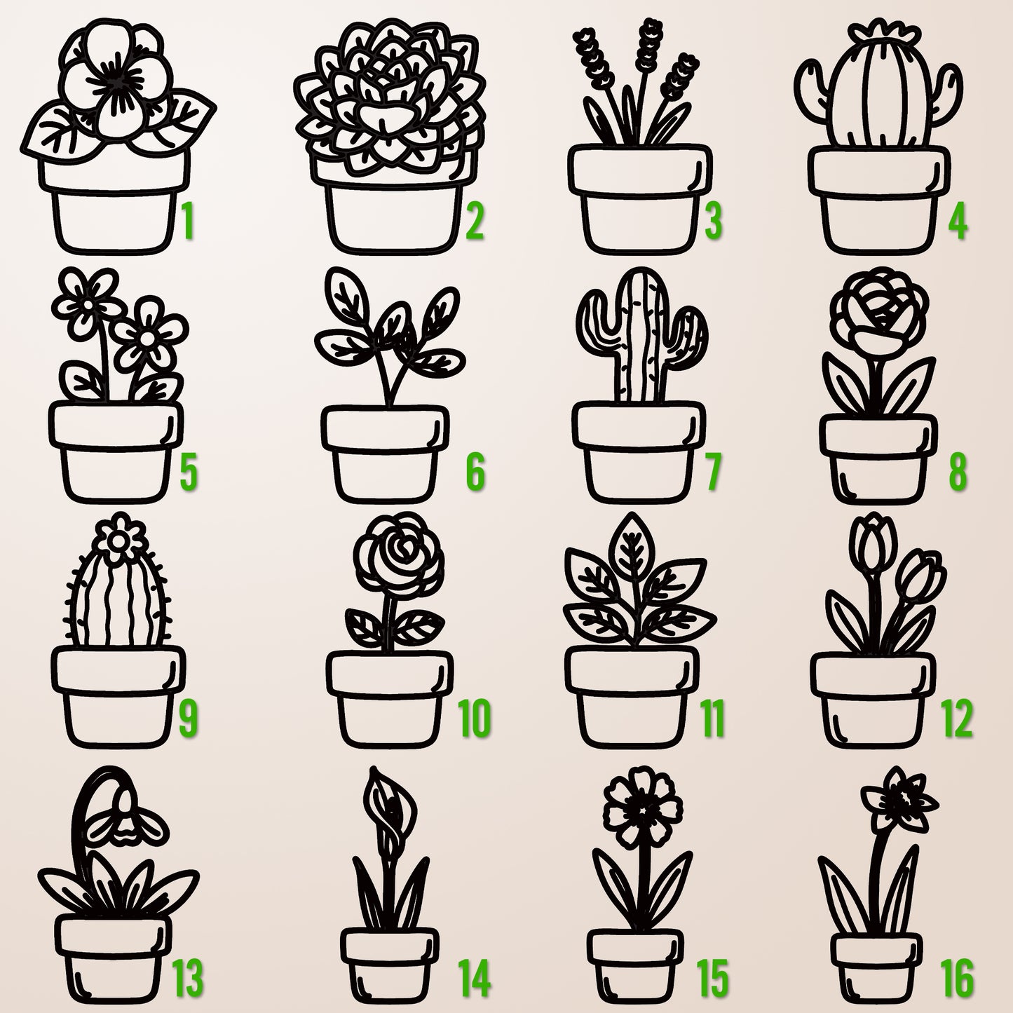 Pocket Pots – Mini Wall Art Collection