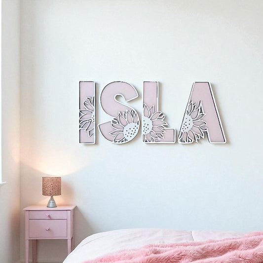 Sunflower Letters Large