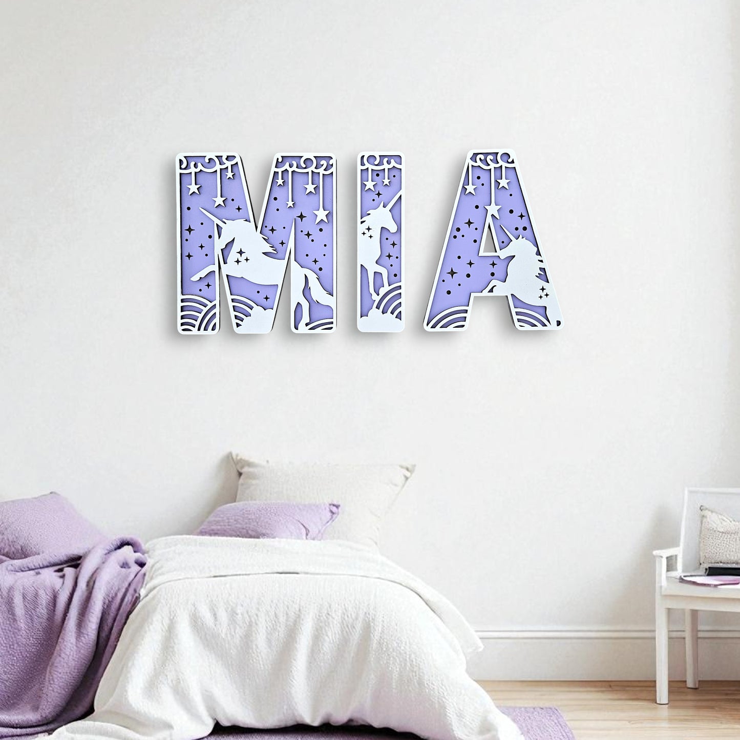 Unicorn Letters Large