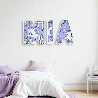 Unicorn Letters Large