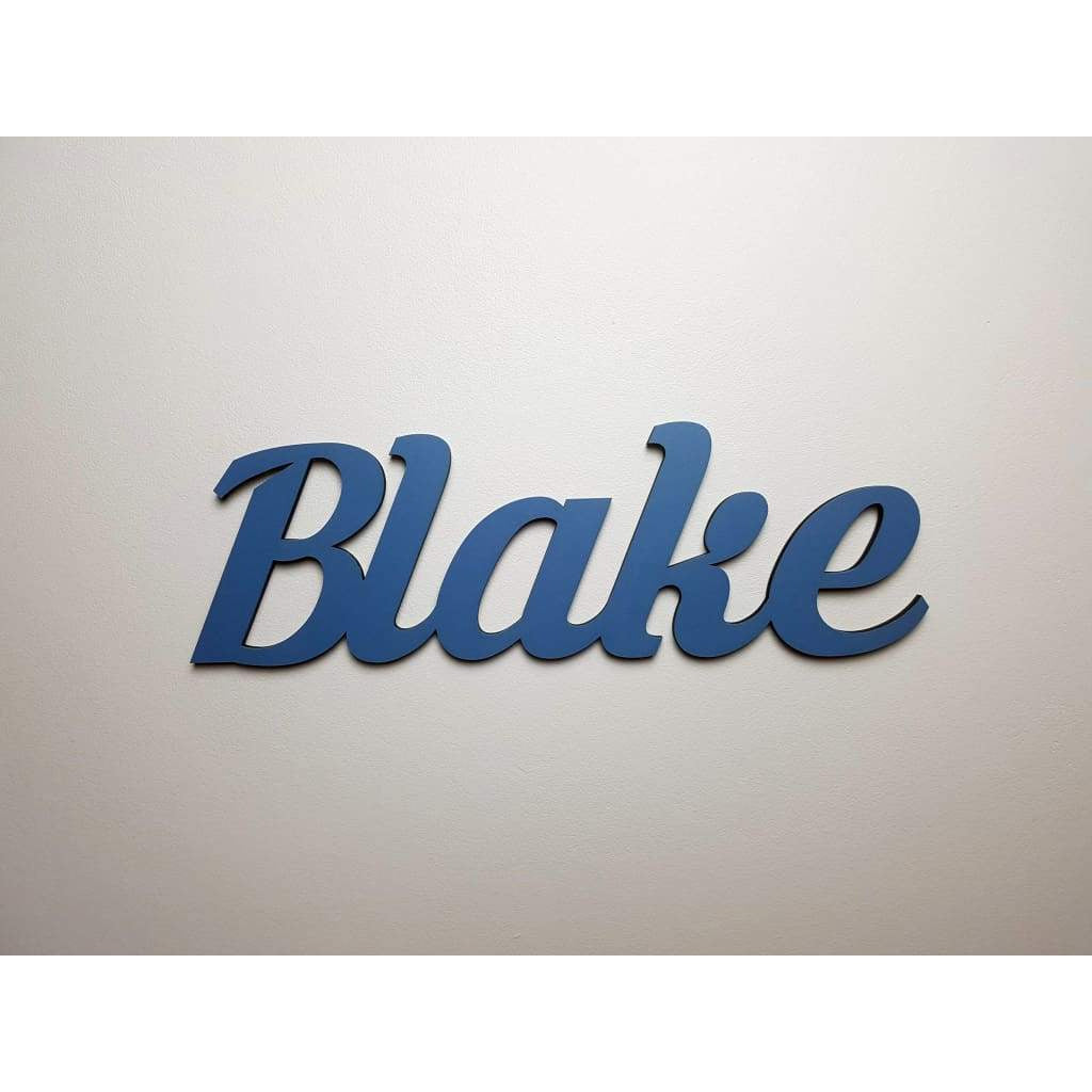 Wall Name Plaque Free Personalisation - Krinkes / 12cm - Laser Cut Name Plaque