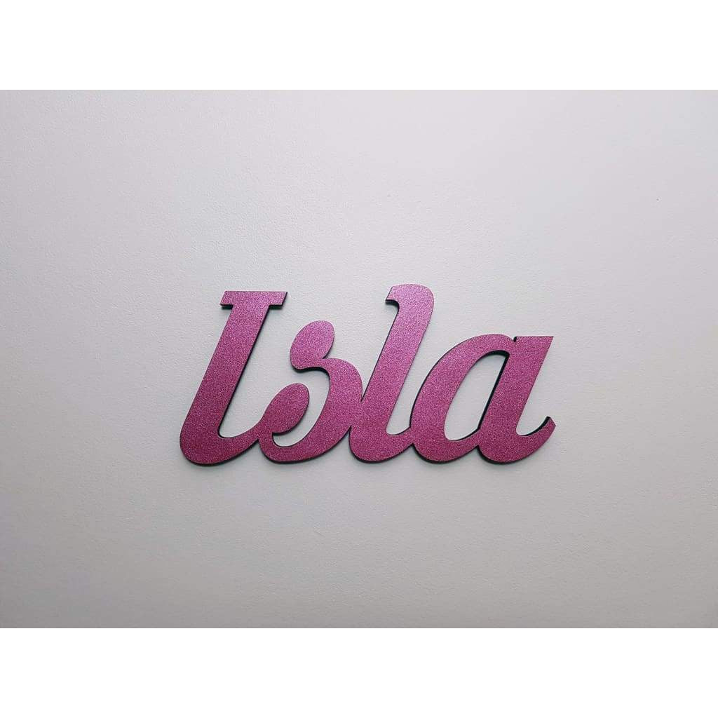 Wall Name Plaque Free Personalisation - Laser Cut Name Plaque
