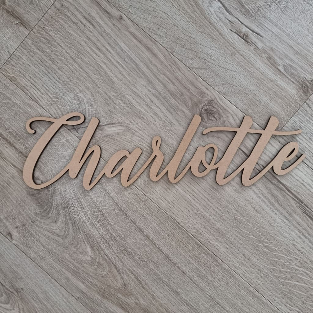Wall Name Plaque Free Personalisation Nude - Laser Cut Name Plaque