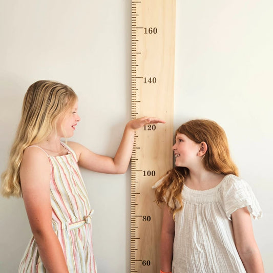 Wooden Height Chart - Personalised Childrens Growth Ruler