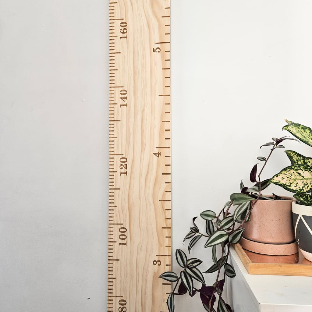 Wooden Height Chart - Personalised Childrens Growth Ruler