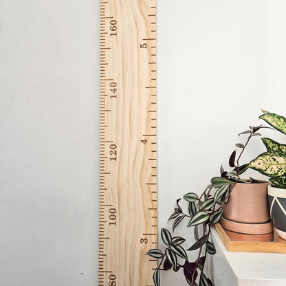 Wooden Height Chart - Personalised Childrens Growth Ruler