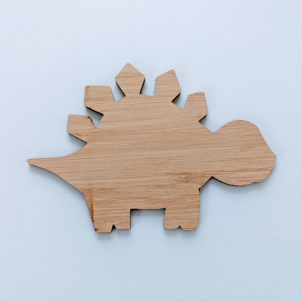 12cm Two Pack Shape/Blank Bamboo - Baby Dinosaur 8 - Craft Shape