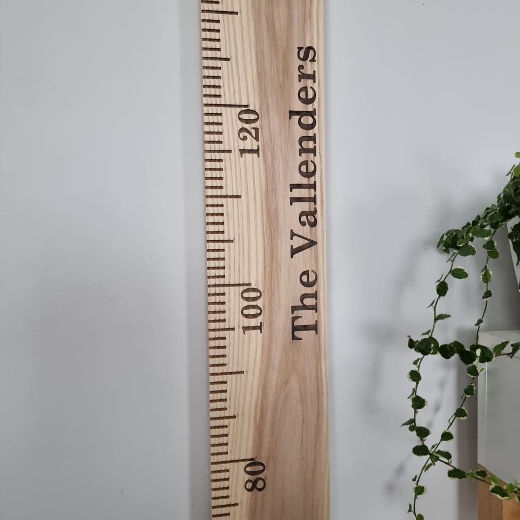 Ash Wooden Height Chart - Height Chart