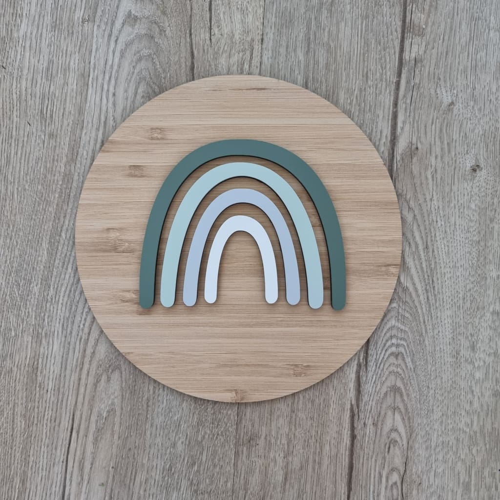 Boho Rainbow - Bamboo with greens - Baby