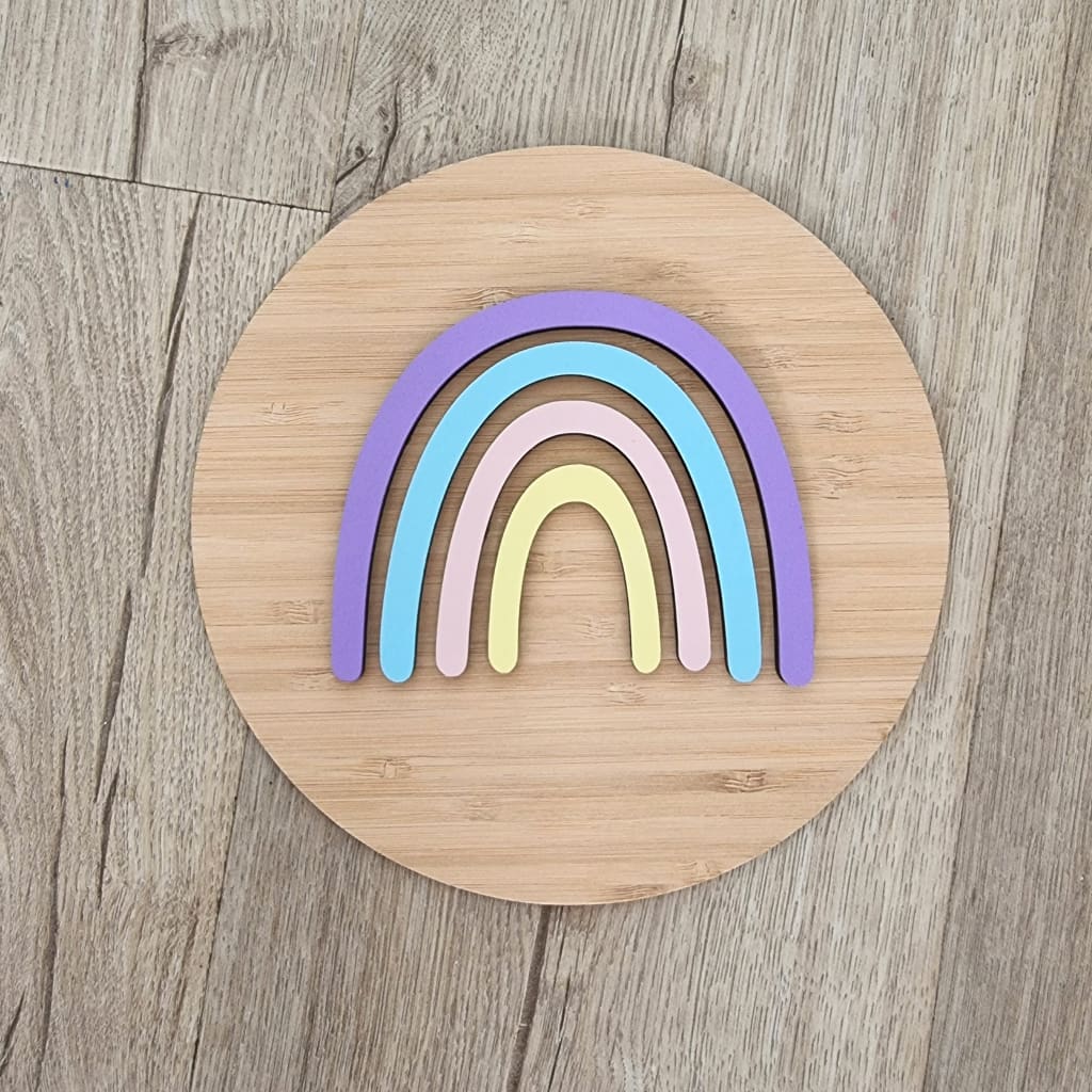Boho Rainbow - Bamboo with pastels - Baby