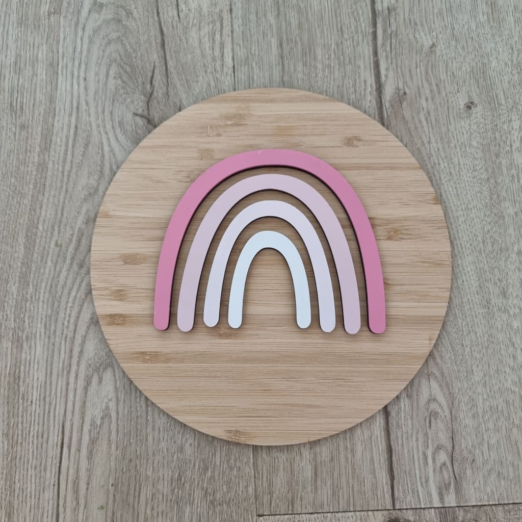Boho Rainbow - Bamboo with pinks - Baby