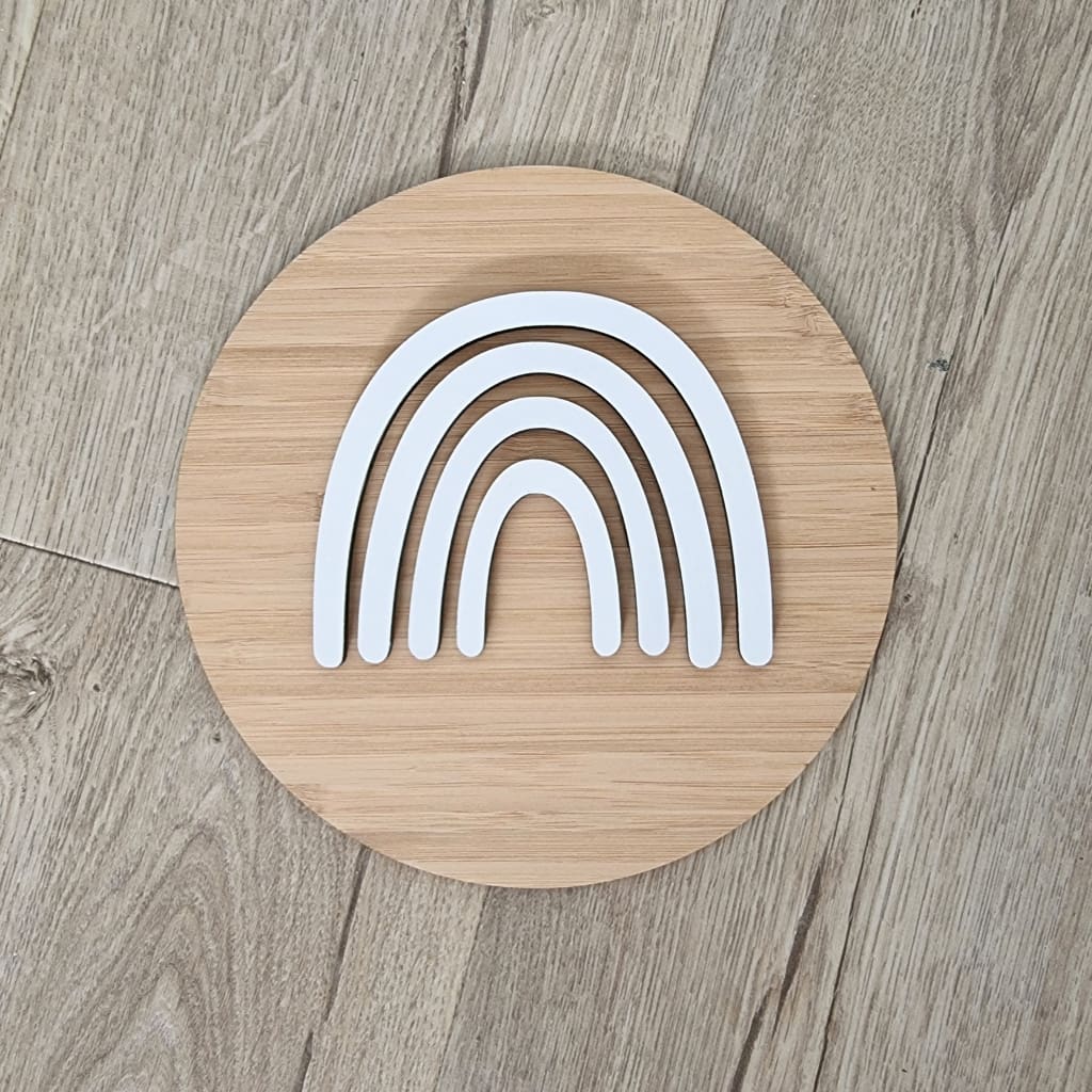 Boho Rainbow - Bamboo with white - Baby