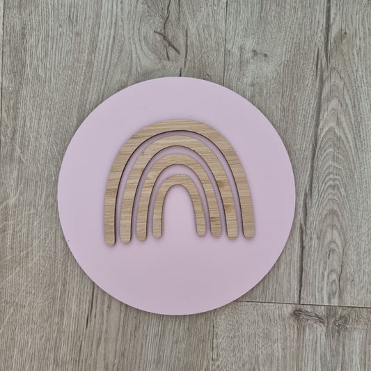 Boho Rainbow - Pink with bamboo - Baby