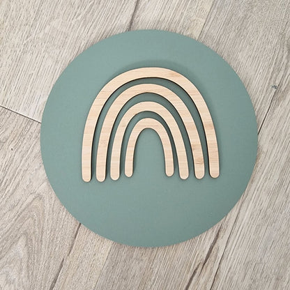 Boho Rainbow - Sage with bamboo - Baby