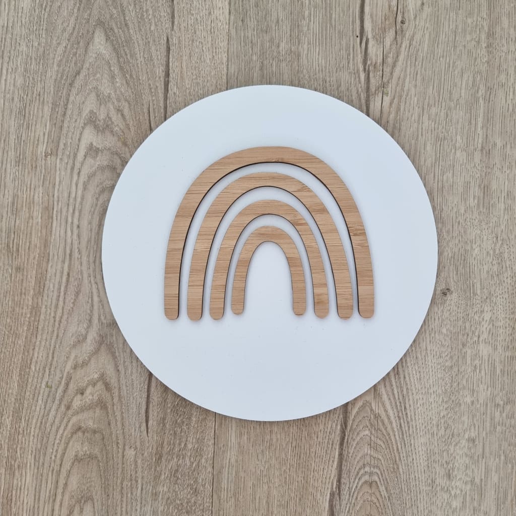 Boho Rainbow - White with bamboo - Baby