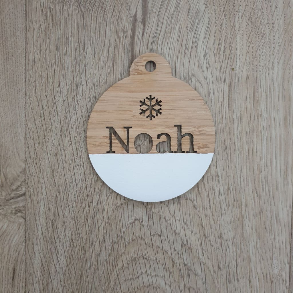 Christmas Baubles Personalised Dipped - Christmas Baubles