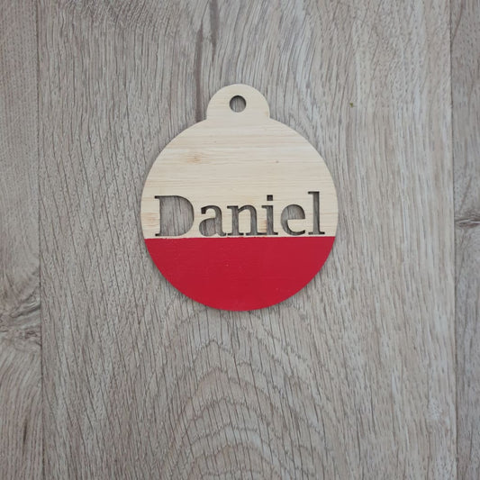Christmas Baubles Personalised Dipped - Christmas Baubles