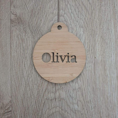 Christmas Baubles Personalised Darker - Christmas Baubles