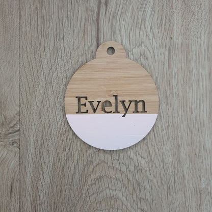 Christmas Baubles Personalised Dipped - None - Christmas Baubles
