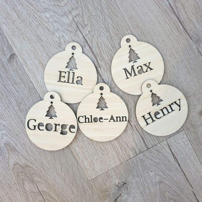 Christmas Baubles Personalised Darker - Christmas Tree - Christmas Baubles