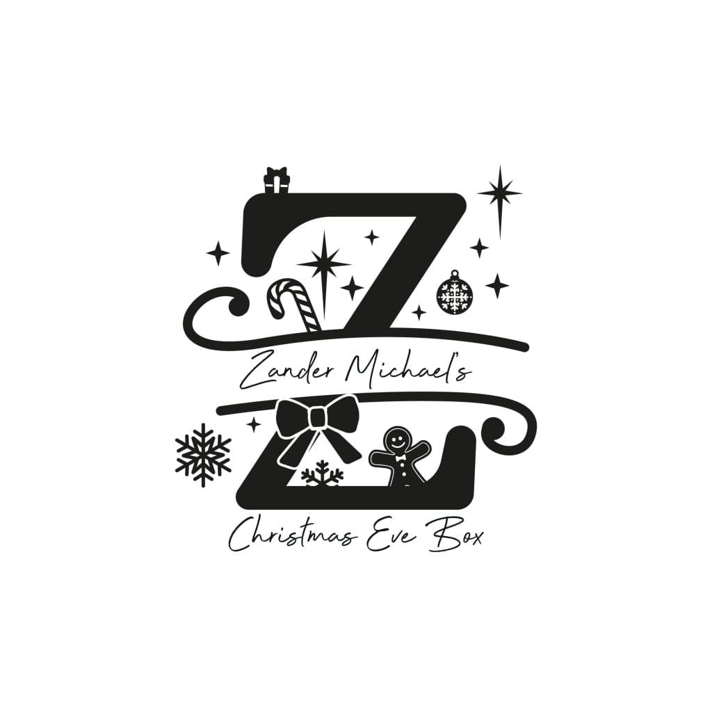 Christmas Eve Box Monogram - Keepsake Box