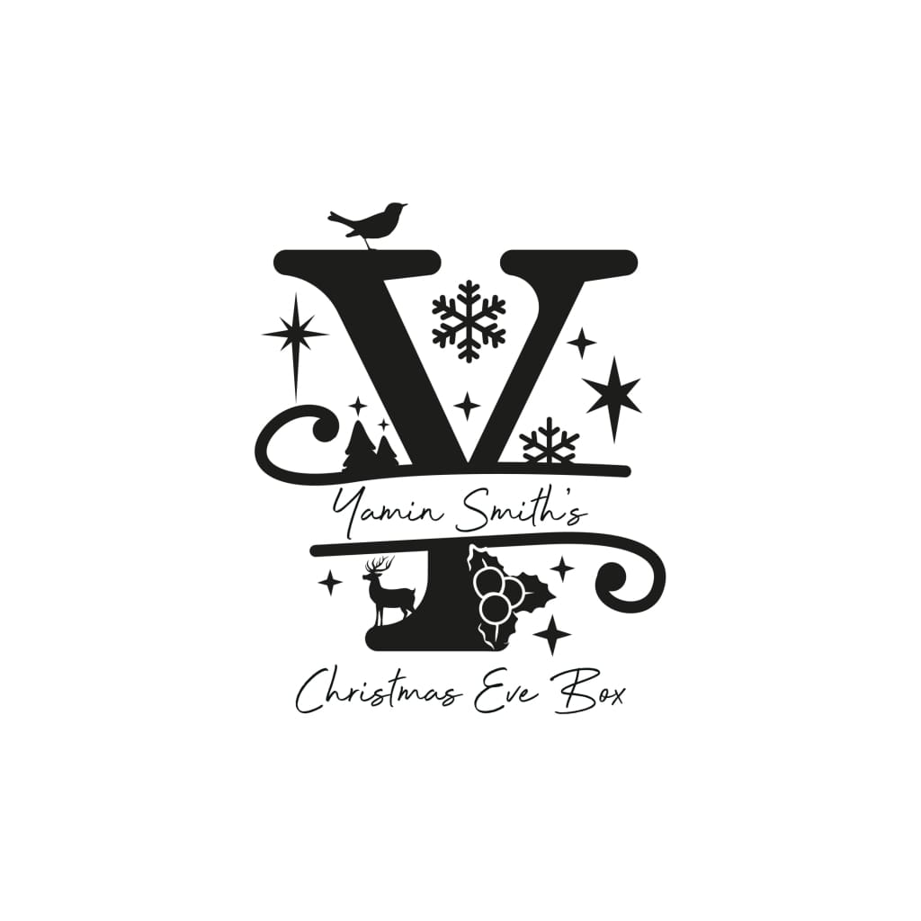 Christmas Eve Box Monogram - Keepsake Box