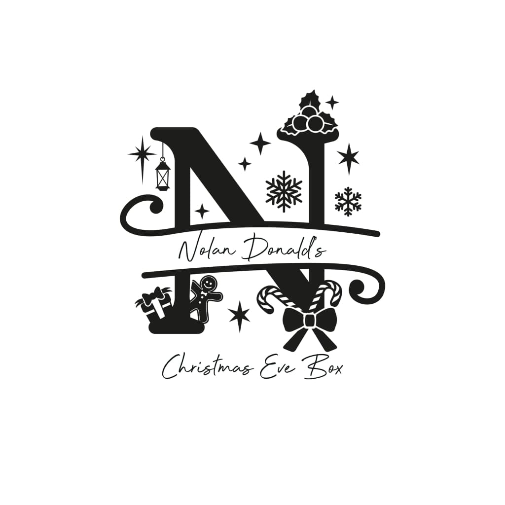 Christmas Eve Box Monogram - Keepsake Box