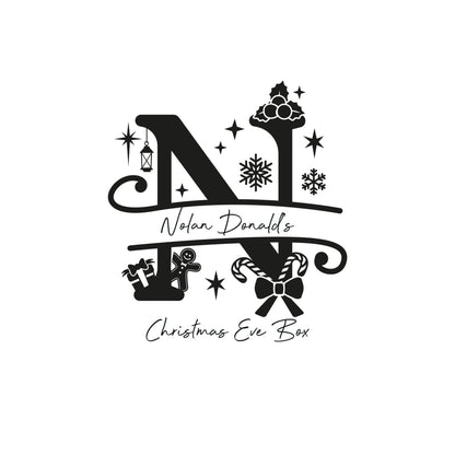 Christmas Eve Box Monogram - Keepsake Box