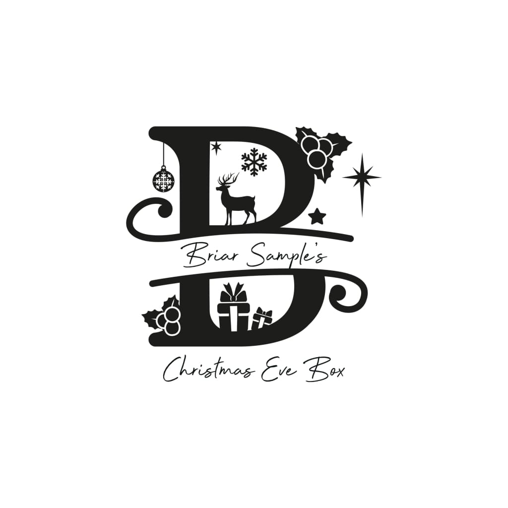 Christmas Eve Box Monogram - Keepsake Box