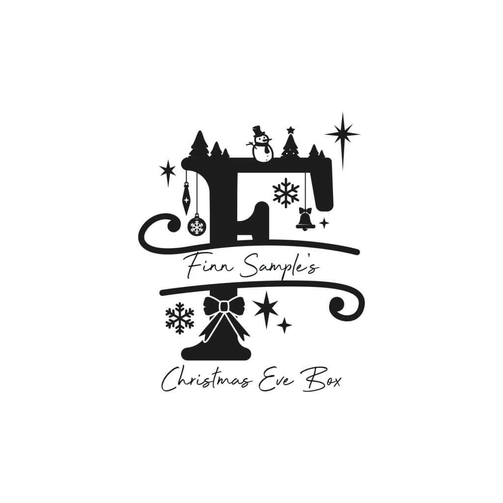 Christmas Eve Box Monogram - Keepsake Box