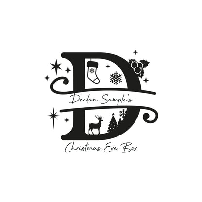 Christmas Eve Box Monogram - Keepsake Box