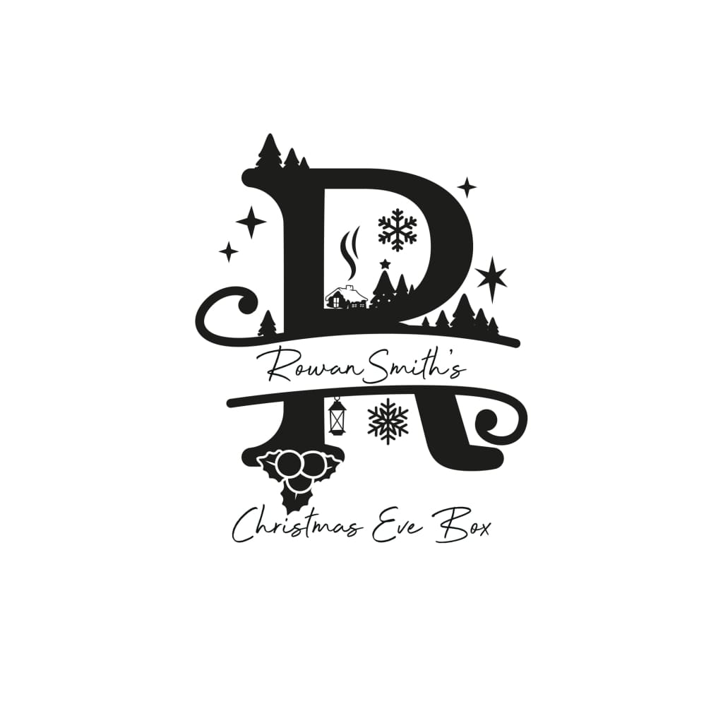 Christmas Eve Box Monogram - Keepsake Box