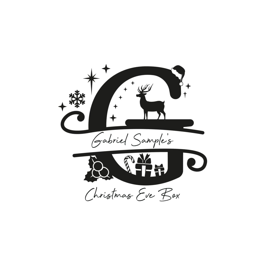 Christmas Eve Box Monogram - Keepsake Box