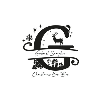 Christmas Eve Box Monogram - Keepsake Box